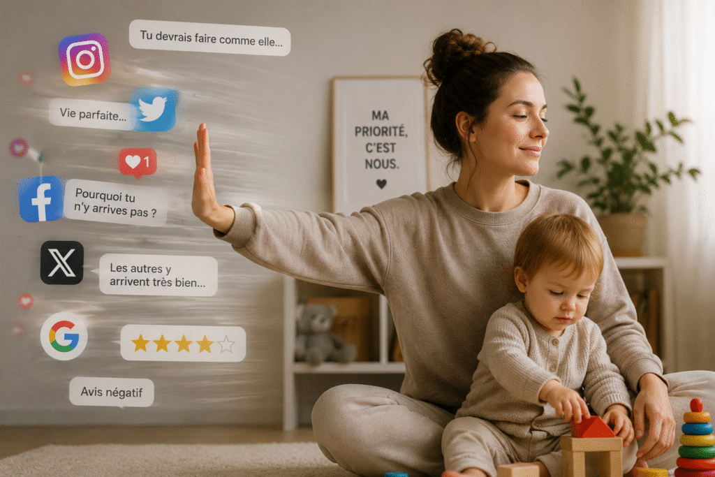 Un mere qui refuse de suivre l’image de la parentalité parfaite des réseaux sociaux.